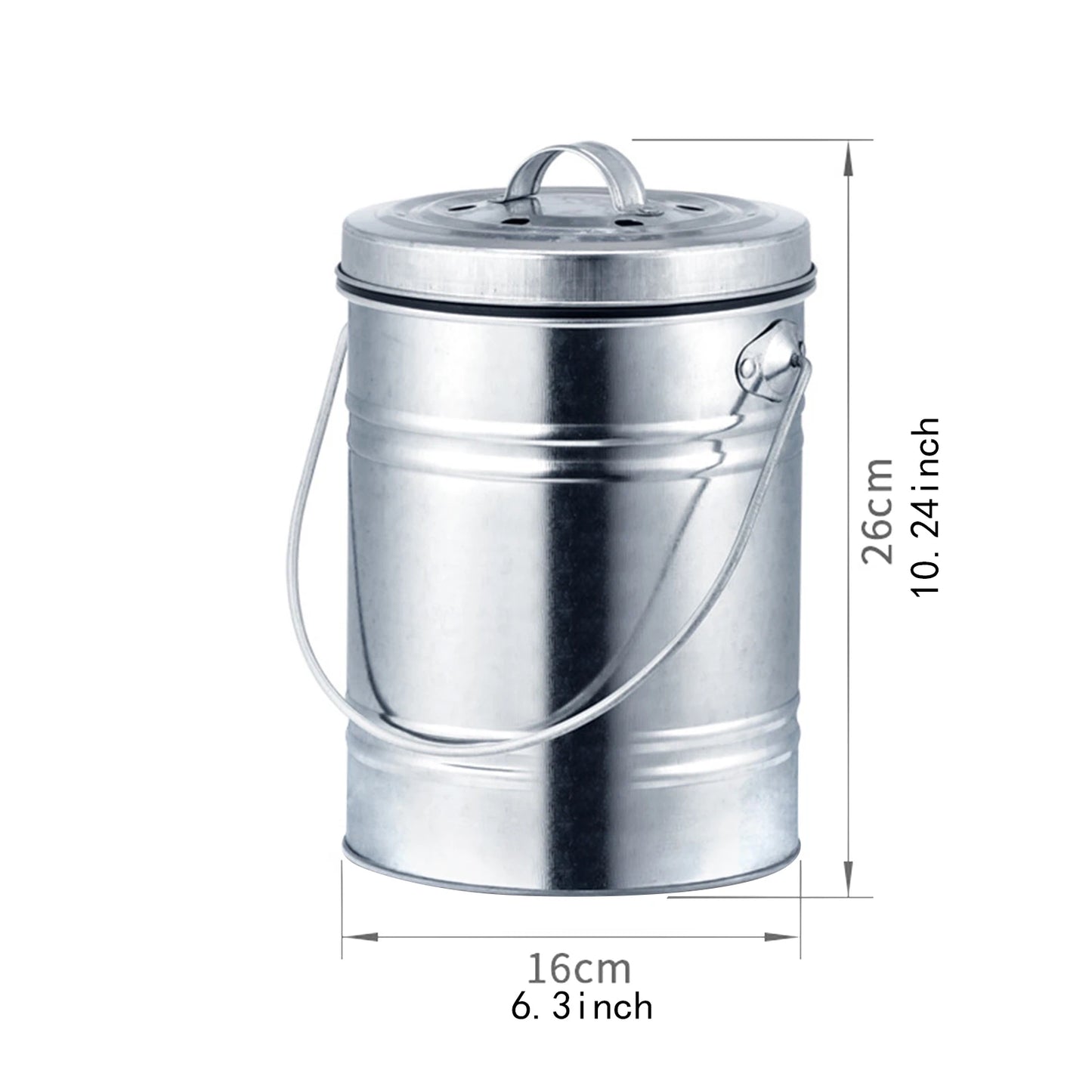 Kitchen Compost Bin Garden Courtyard Compost Box Sealed No Smell Filter Trash Odor-Proof Kitchen Trash Can Kitchen Waste Bucket