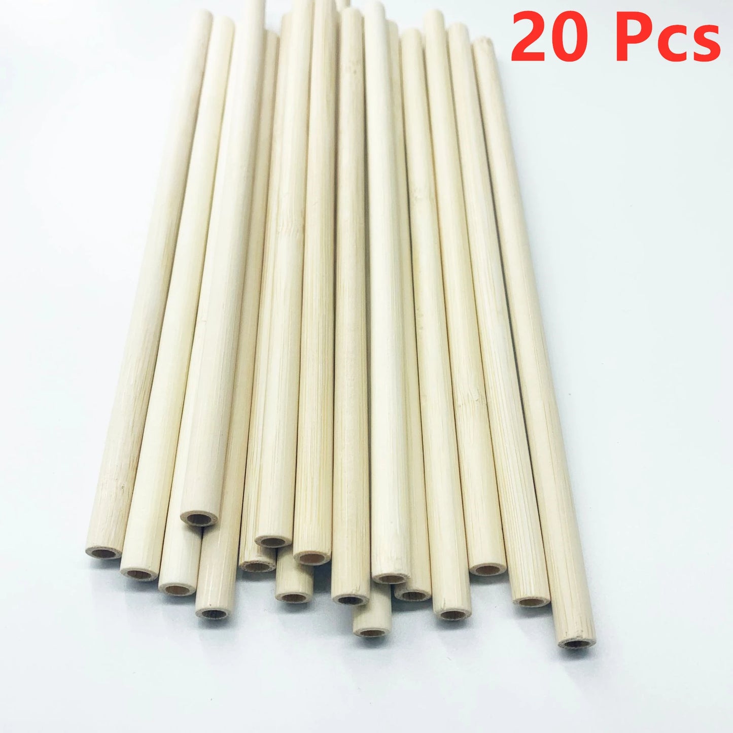 New Style Reusable Bamboo Straws, Organic, BPA Free, Eco-Friendly Alternative To Plastic Straws, Strong & Durable