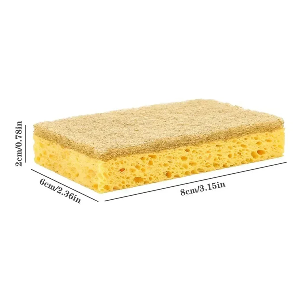 10 Pack Biodegradable Natural Sponge Eco Friendly Kitchen Sponges for Sustainable Living Biodegradable Plant Based Dish Sponge