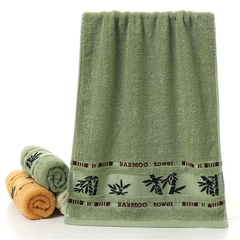 100% bamboo fiber bath towel 3-pce set,bamboo green adult sports towel,three towels totaling 35cm x 75cm * 2 and 70cm x 140cm *1