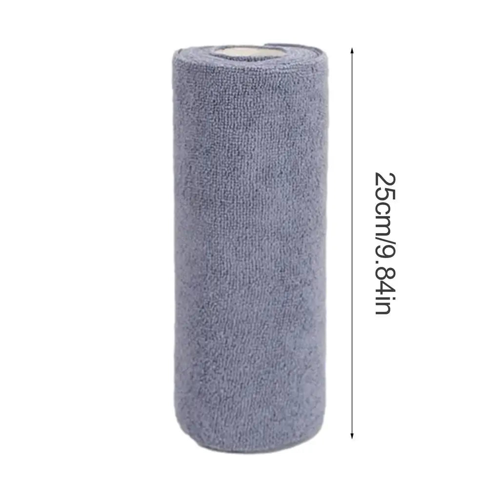 Reusable Wipes Roll Washable Microfiber Cleaning Cloth Roll Convenient and Practical Paperless Towels Roll Tear Away Towels