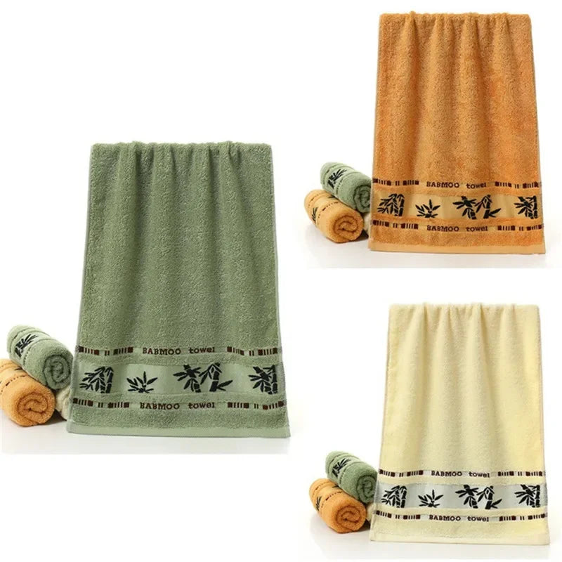 100% bamboo fiber bath towel 3-pce set,bamboo green adult sports towel,three towels totaling 35cm x 75cm * 2 and 70cm x 140cm *1