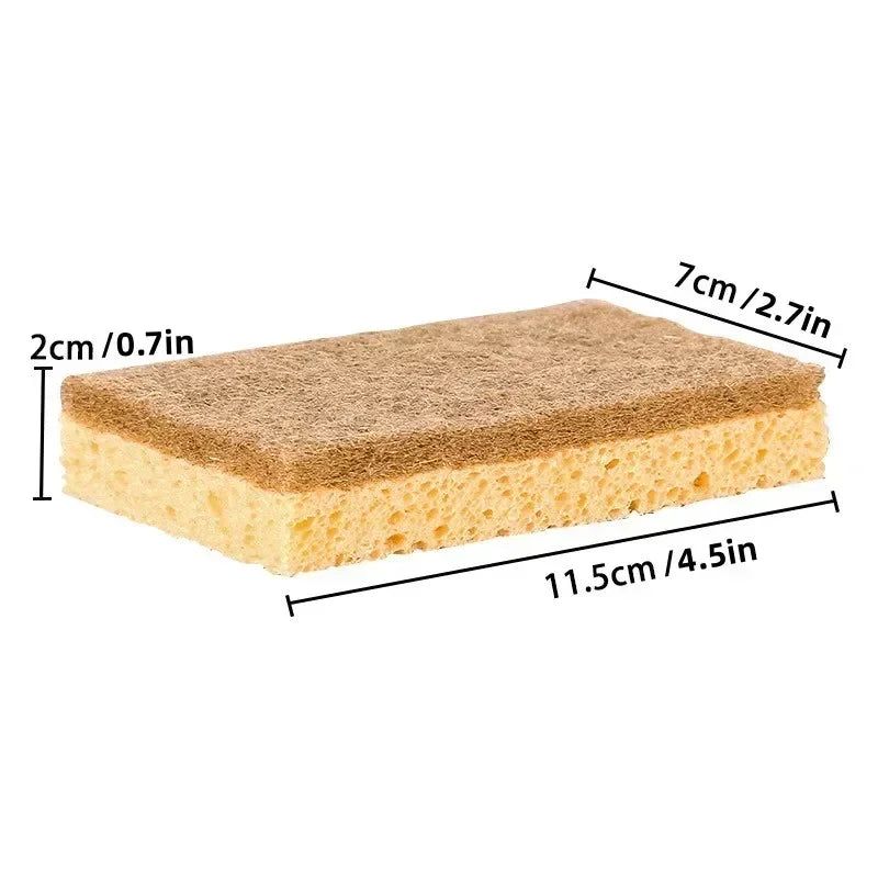 10 Pack Biodegradable Natural Sponge Eco Friendly Kitchen Sponges for Sustainable Living Biodegradable Plant Based Dish Sponge