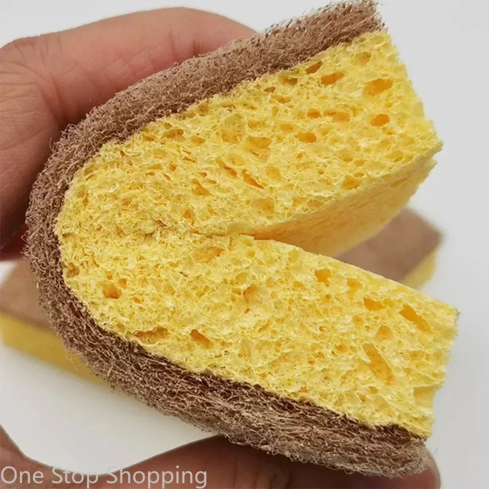 10 Pack Biodegradable Natural Sponge Eco Friendly Kitchen Sponges for Sustainable Living Biodegradable Plant Based Dish Sponge