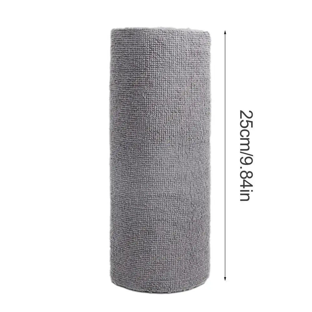 Reusable Wipes Roll Washable Microfiber Cleaning Cloth Roll Convenient and Practical Paperless Towels Roll Tear Away Towels