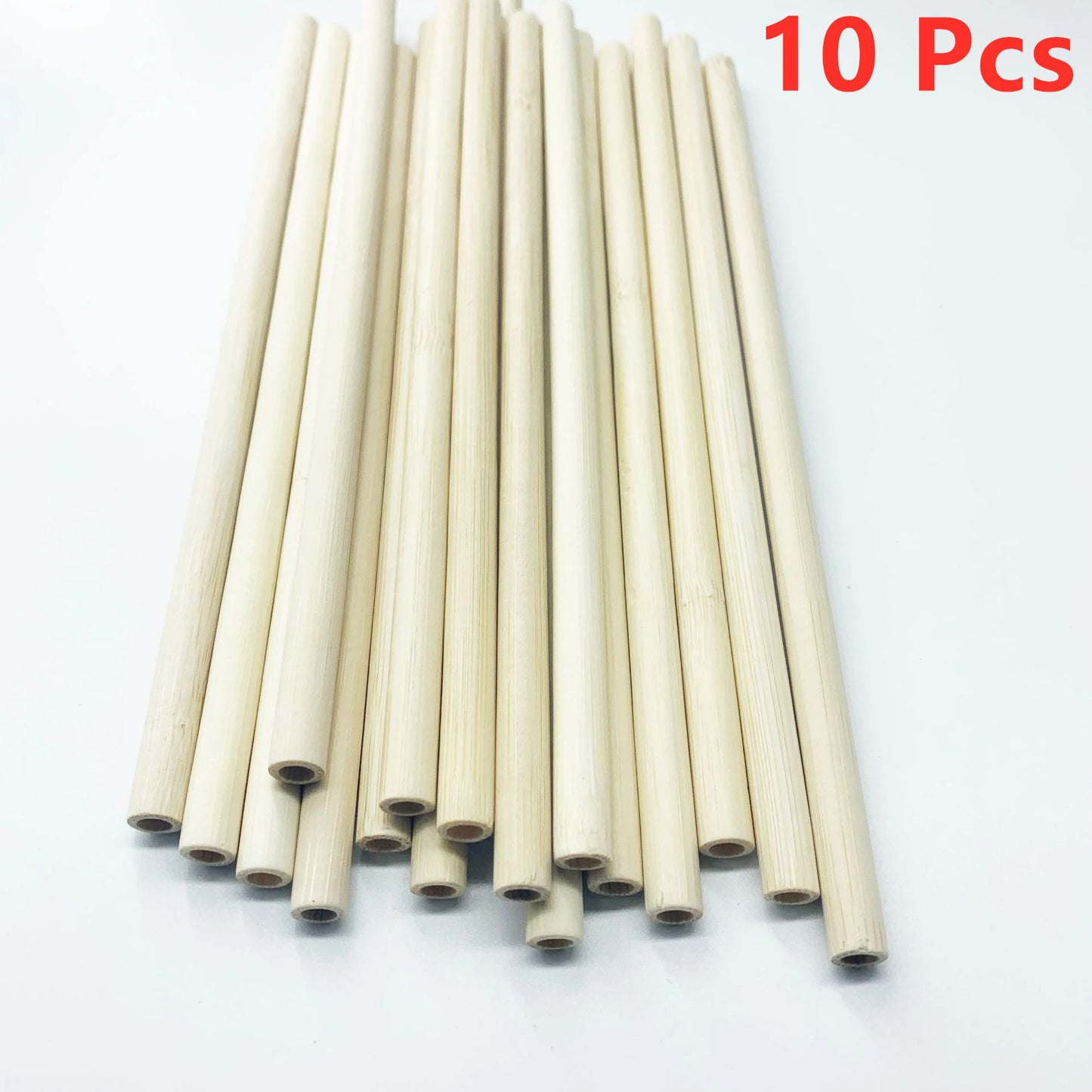 New Style Reusable Bamboo Straws, Organic, BPA Free, Eco-Friendly Alternative To Plastic Straws, Strong & Durable