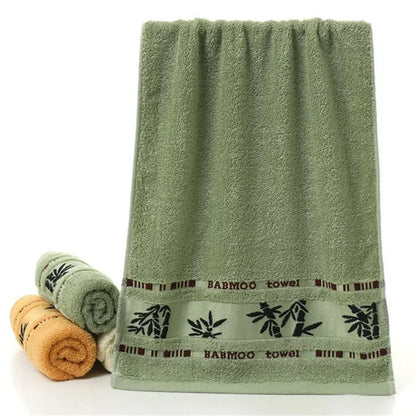 100% bamboo fiber bath towel 3-pce set,bamboo green adult sports towel,three towels totaling 35cm x 75cm * 2 and 70cm x 140cm *1